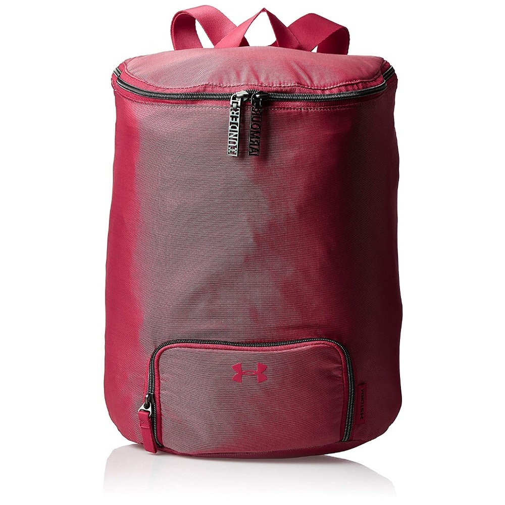 Under Armour UA Midi Impulse Pink Red Iridescent Storm Water-Resistant Backpack